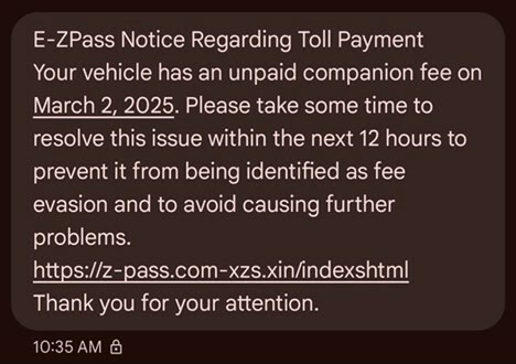 tracesecurity toll text smishing