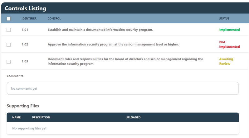 IT security audit controls